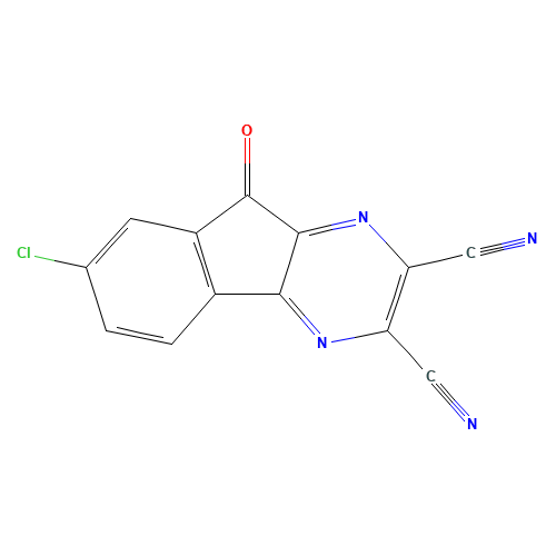 7-Chloro-9-oxo-9H-indeno[1,2-b]pyrazine-2,3-dicarbonitrile (CAS: 924296-39-9) - Related Chemical Product