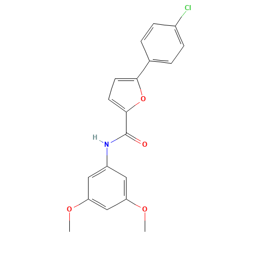 5-(4-Chlorophenyl)-N-(3,5-dimethoxyphenyl)- (CAS: 944261-79-4) - Chemical Structure and Molecular Formula 
