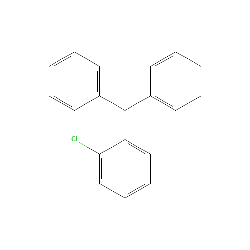 (2-Chlorophenyl)diphenylmethane (CAS: 56153-60-7) - Chemical Structure and Molecular Formula 