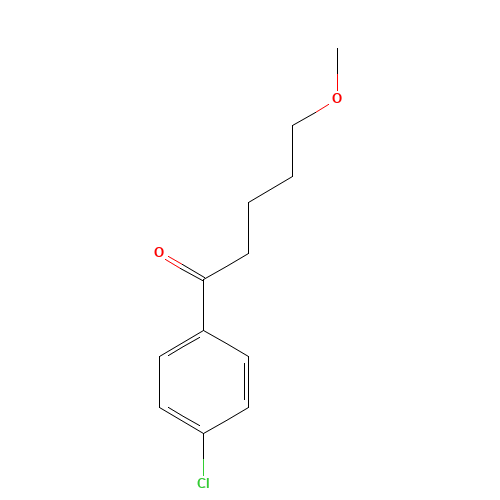 1-(4-Chlorophenyl)-5-methoxy-1-pentanone (CAS: 1346603-14-2) - Chemical Structure and Molecular Formula 
