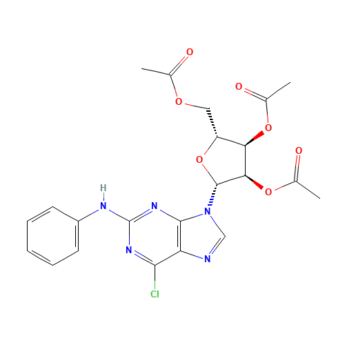 6-Chloro-N-phenyl-9-(2,3,5-tri-O-acetyl-b-D-ribofuranosyl)-9H-purin-2-amine (CAS: 53296-14-3) - Related Chemical Product