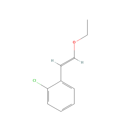 2-(o-Chlorophenyl)-1-ethoxylethylene (cis trans mixture) (CAS: 887354-09-8) - Chemical Structure and Molecular Formula 