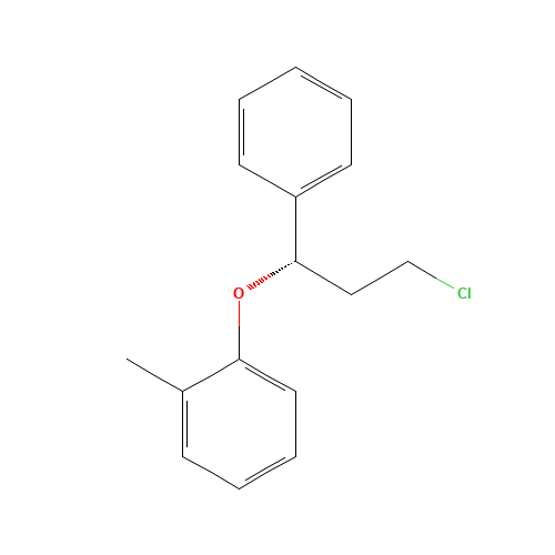 (S)-3-Chloro-1-phenyl-1-[2-methyl-phenoxyl]propane (CAS: 114446-50-3) - Chemical Structure and Molecular Formula 