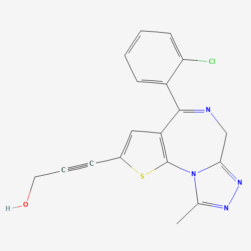 3-[4-(2-Chlorophenyl)-9-methyl-6H-thieno[3,2-f][1,2,4]triazolo[4,3-a][1,4]diazepin-2-yl]-2-propyn-1-ol (CAS: 132464-59-6) - Related Chemical Product