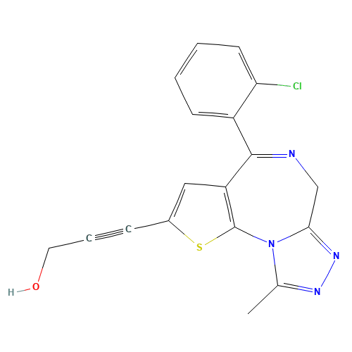 3-[4-(2-Chlorophenyl)-9-methyl-6H-thieno[3,2-f][1,2,4]triazolo[4,3-a][1,4]diazepin-2-yl]-2-propyn-1-ol (CAS: 132464-59-6) - Related Chemical Product