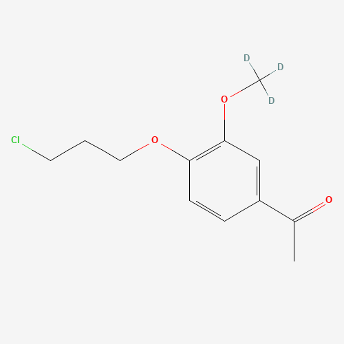 1-[4-(3-Chloropropoxy)-3-methoxyphenyl]ethanone-d3 (CAS: 1071167-86-4) - Related Chemical Product