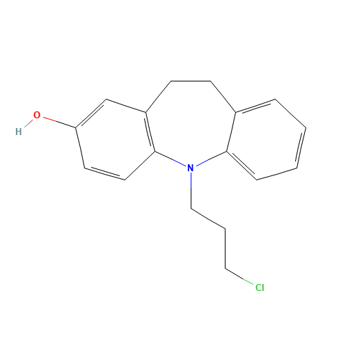 5-(3-Chloropropyl)-10,11-dihydro-2-hydroxy-5H-dibenz[b,f]azepine (CAS: 1159977-21-5) - Chemical Structure and Molecular Formula 