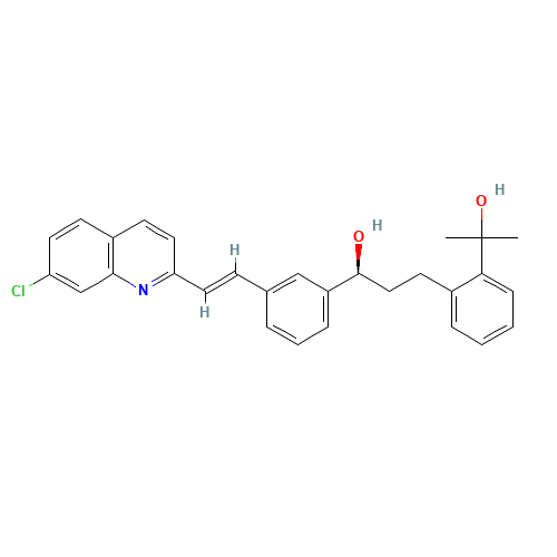 2-[3-(S)-[3-(2-(7-Chloro-2-quinolinyl)ethenyl)phenyl]-3-hydroxypropyl]phenyl-2-propanol (CAS: 287930-77-2) - Related Chemical Product