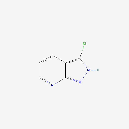 3-Chloro-1H-pyrazolo[3,4-b]pyridine (CAS: 117007-51-9) - Chemical Structure and Molecular Formula 
