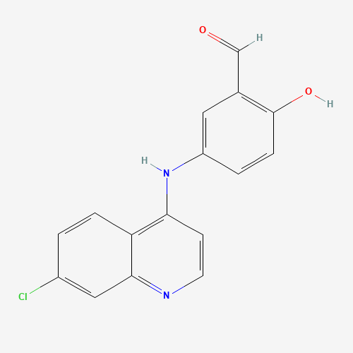 5-[(7-Chloro-4-quinolinyl)amino]-2-hydroxybenzaldehyde (CAS: 172476-18-5) - Related Chemical Product