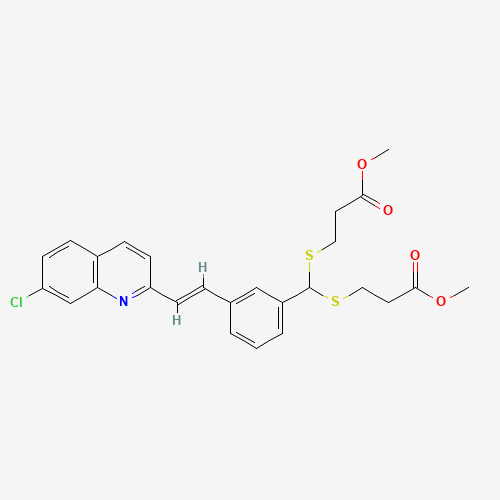 3,3'-[[[3-[(1E)-2-(7-Chloro-2-quinolinyl)ethenyl]phenyl]methylene]bis(thio)]bis-propanoic Acid 1,1'-Dimethyl Ester (CAS: 120385-96-8) - Related Chemical Product