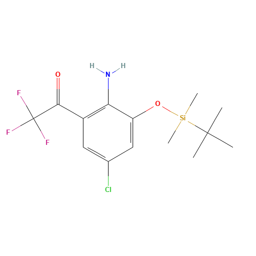 4-Chloro-2-trifluoroacetyl-6-(tert-butyldimethylsilyloxy)aniline (CAS: 205756-24-7) - Related Chemical Product