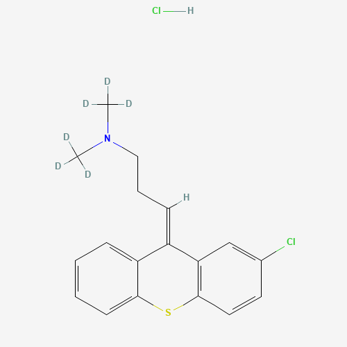 (E/Z)-Chlorprothixene-d6 Hydrochloride (CAS: 1246832-91-6) - Chemical Structure and Molecular Formula 