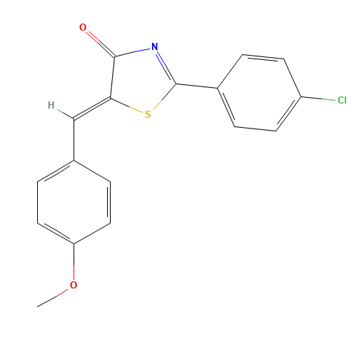 (Z)-2-(4-Chlorophenyl)-5-(4-methoxybenzylidene)-5H-thiazol-4-one (CAS: 1272519-89-7) - Related Chemical Product