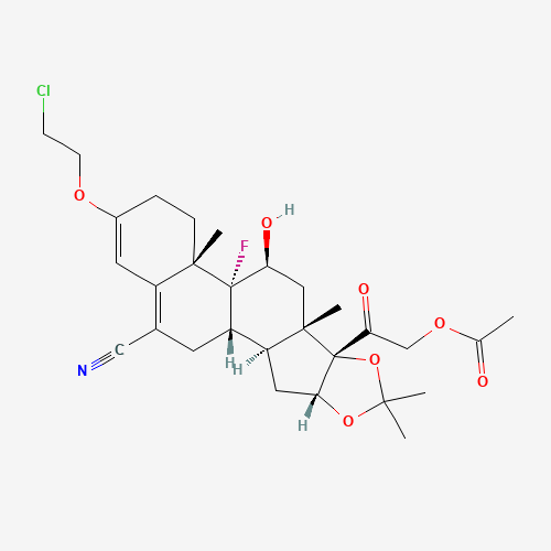 Cicortonide (CAS: 19705-61-4) - Chemical Structure and Molecular Formula 