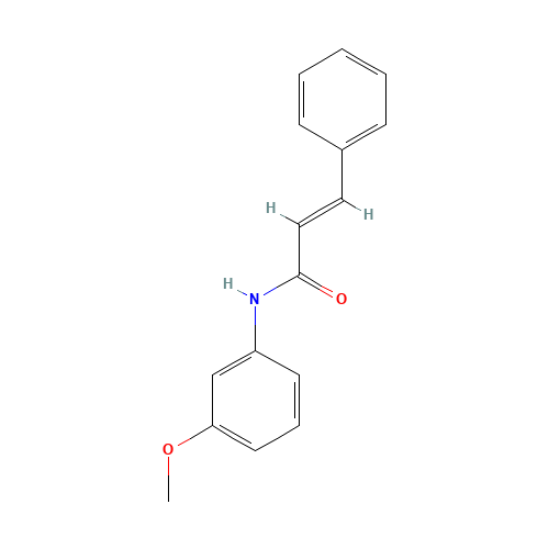 N-(Cinnamoyl)-3-methoxyaniline (CAS: 127033-74-3) - Chemical Structure and Molecular Formula 
