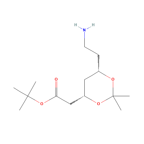 (4S,cis)-1,1-Dimethylethyl-6-aminoethyl-2,2-dimethyl-1,3-dioxane-4-acetate (CAS: 947586-93-8) - Related Chemical Product
