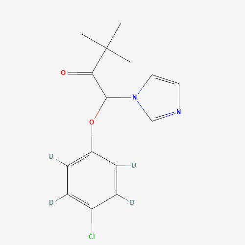 Climbazole-d4 (CAS: 1185117-79-6) - Chemical Structure and Molecular Formula 