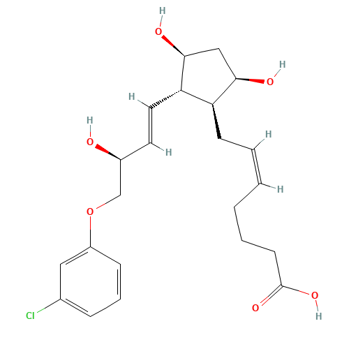 Cloprostenol (CAS: 206555-98-8) - Chemical Structure and Molecular Formula 