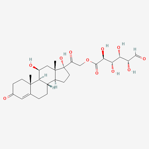 Cortisol 21-b-D-Glucuronide (CAS: 7301-54-4) - Chemical Structure and Molecular Formula 