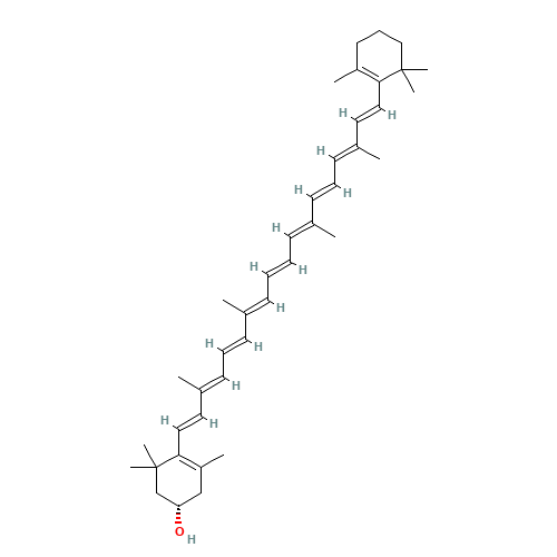 (3S)-b-Cryptoxanthin (CAS: 1200446-88-3) - Chemical Structure and Molecular Formula 