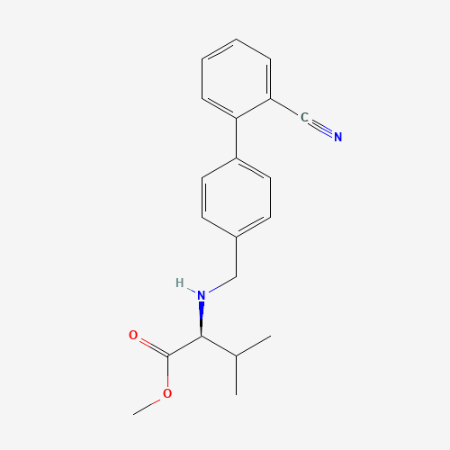 N-[(2'-Cyano[1,1'-biphenyl]-4-yl)methyl]-L-valine Methyl Ester (CAS: 137863-89-9) - Related Chemical Product