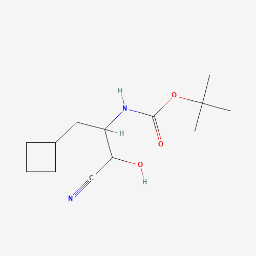 N-[2-Cyano-1-(cyclobutylmethyl)-2-hydroxyethyl]-carbamic Acid 1,1-Dimethylethyl Ester (CAS: 394735-20-7) - Related Chemical Product