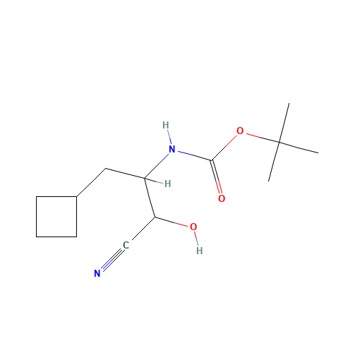N-[2-Cyano-1-(cyclobutylmethyl)-2-hydroxyethyl]-carbamic Acid 1,1-Dimethylethyl Ester (CAS: 394735-20-7) - Related Chemical Product