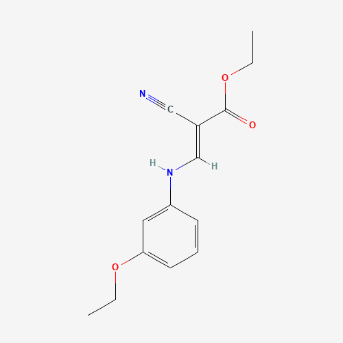 2-Cyano-3-[(3-ethoxyphenyl)amino]-2-propenoic Acid Ethyl Ester (CAS: 909513-02-6) - Related Chemical Product