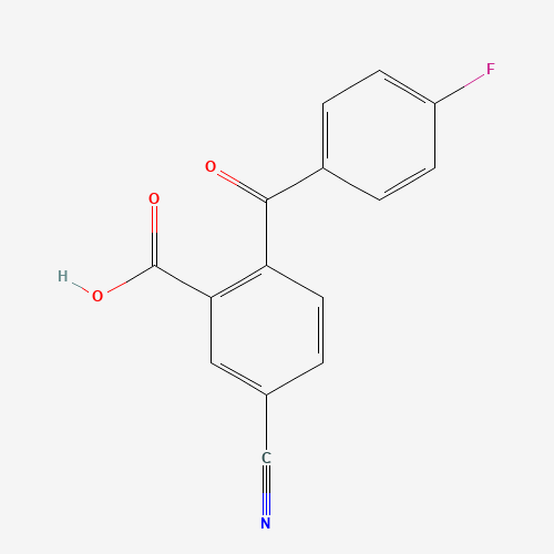 5-Cyano-2-(4-fluorobenzoyl)benzoic Acid (CAS: 411221-51-7) - Related Chemical Product