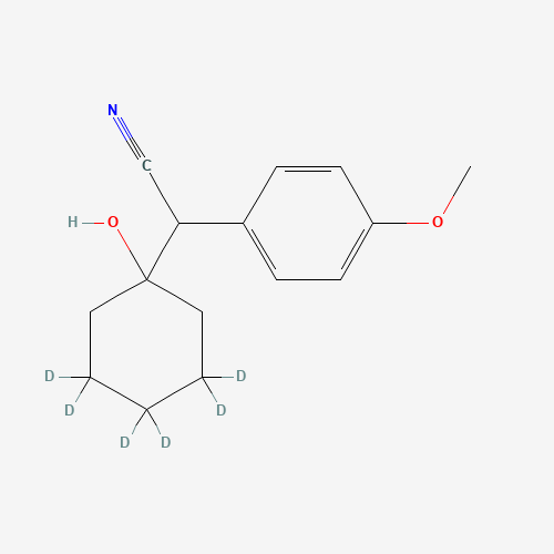 1-(2-Cyano-1-(4-methoxyphenyl)ethyl)cyclohexanol-d6 (CAS: 1020719-31-6) - Related Chemical Product