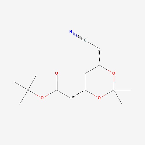 (4S,6S)-6-(Cyanomethyl)-2,2-dimethyl-1,3-dioxane-4-acetic Acid tert-Butyl Ester (CAS: 196085-85-5) - Related Chemical Product