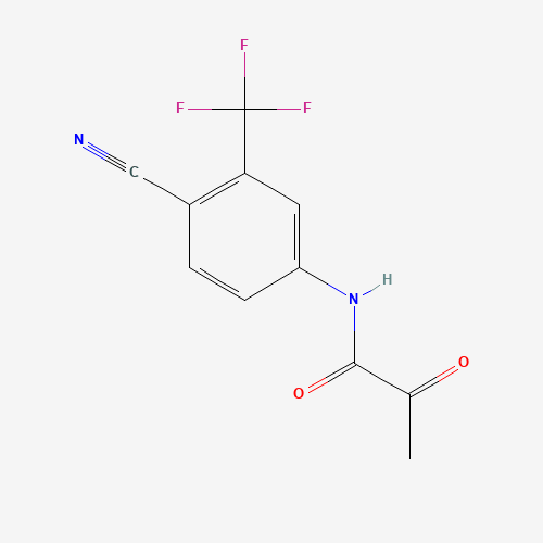 N-[4-Cyano-3-(trifluoromethyl)phenyl]-2-oxopropanamide (CAS: 87310-69-8) - Related Chemical Product