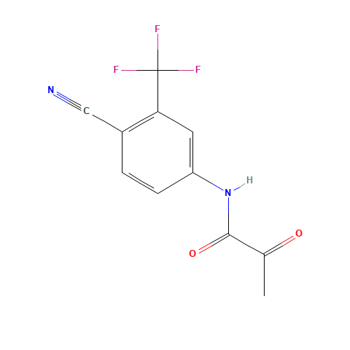 N-[4-Cyano-3-(trifluoromethyl)phenyl]-2-oxopropanamide (CAS: 87310-69-8) - Related Chemical Product