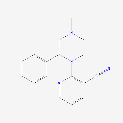 1-(3-Cyano-2-pyridyl)-4-methyl-2-phenylpiperazine (CAS: 61337-88-0) - Related Chemical Product