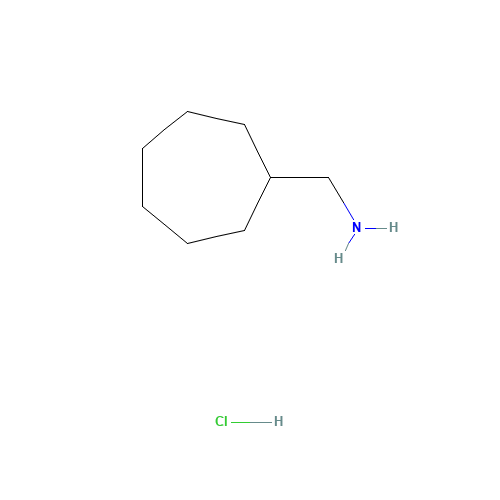 Cycloheptylmethylamine (CAS: 177352-26-0) - Chemical Structure and Molecular Formula 