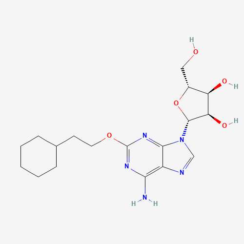 2-(2-Cyclohexylethoxy)adenosine (CAS: 131933-18-1) - Chemical Structure and Molecular Formula 