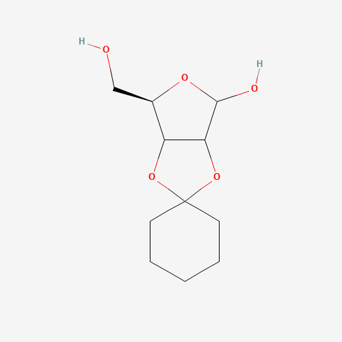 2,3-O-Cyclohexylidene-b-D-ribofuranose (CAS: 177414-91-4) - Chemical Structure and Molecular Formula 