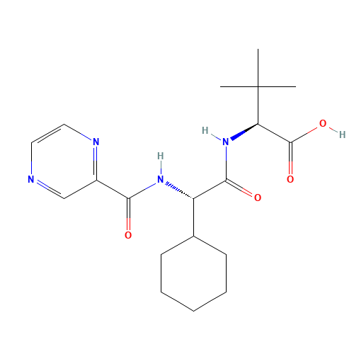(2S)-2-Cyclohexyl-N-(2-pyrazinylcarbonyl)glycyl-3-methyl-L-valine (CAS: 402958-96-7) - Related Chemical Product