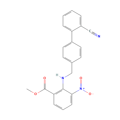 2-[[(2'-Cyano[1,1'-biphenyl]-4-yl)methyl]amino]-3-nitro-benzoic Acid Methyl Ester (CAS: 139481-28-0) - Related Chemical Product