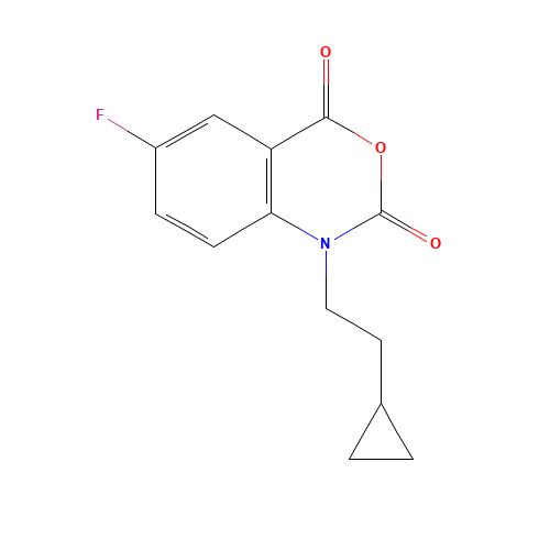 1-(2-Cyclopropylethyl)-6-fluorobenzo[d][1,3]oxazine-2,4-dione (CAS: 477933-12-3) - Related Chemical Product