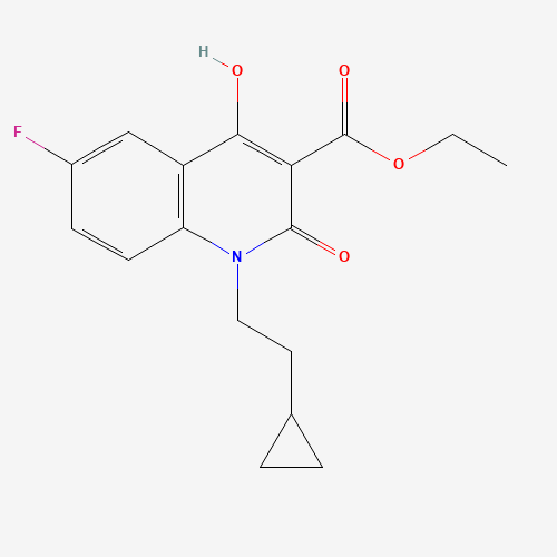 1-(2-Cyclopropylethyl)-6-fluoro-1,2-dihydro-4-hydroxy-2-oxo-3-quinolinecarboxylic Acid Ethyl Ester (CAS: 931399-20-1) - Related Chemical Product