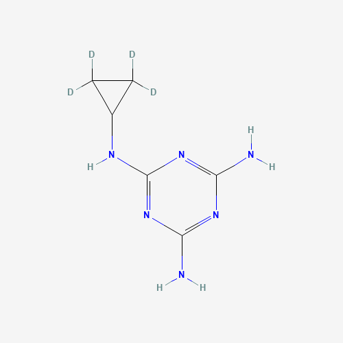 Cyromazine-d4 (CAS: 1219804-19-9) - Chemical Structure and Molecular Formula 