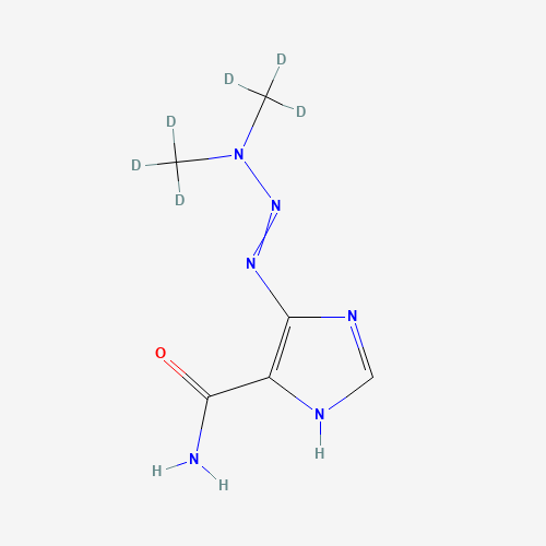 Dacarbazine-d6 (CAS: 1185241-28-4) - Chemical Structure and Molecular Formula 
