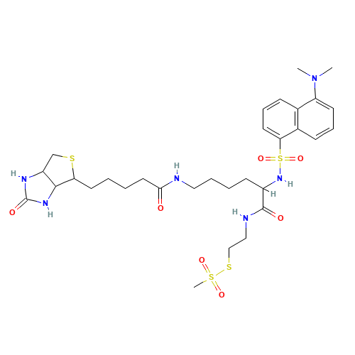 (N-Dansyl)biocytinamidoethyl Methanethiosulfonate (CAS: 1041392-69-1) - Related Chemical Product