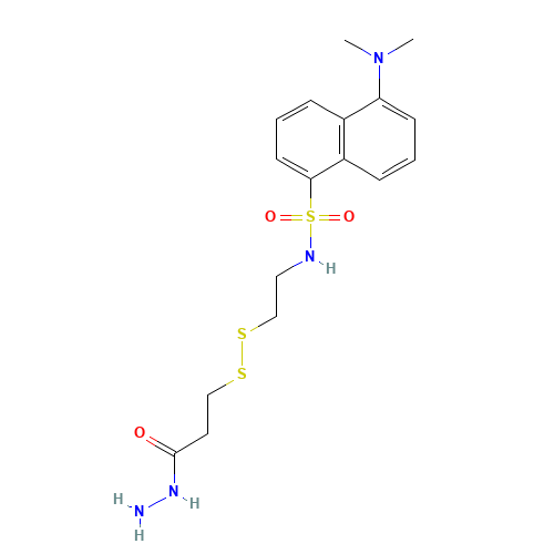 2-(Dansylsulfonamido)ethyl-3-(hydrazinocarboxy)ethyl Disulfide (CAS: 887354-22-5) - Related Chemical Product