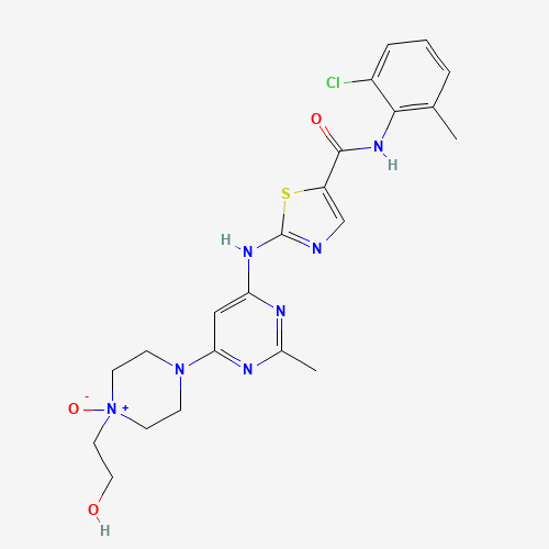 Dasatinib N-Oxide (CAS: 910297-52-8) - Chemical Structure and Molecular Formula 