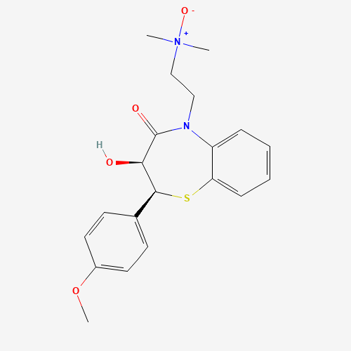 Deacetyl Diltiazem N-Oxide (CAS: 122619-90-3) - Chemical Structure and Molecular Formula 