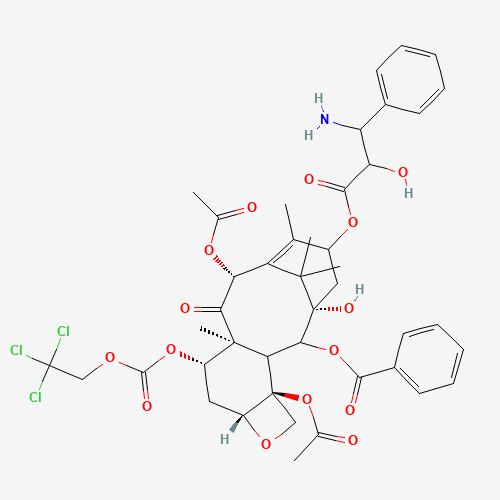 N-Debenzoyl-7-{[(2,2,2,-trichloroethyl)oxy]carbonyl} Paclitaxel (CAS: 114915-15-0) - Chemical Structure and Molecular Formula 