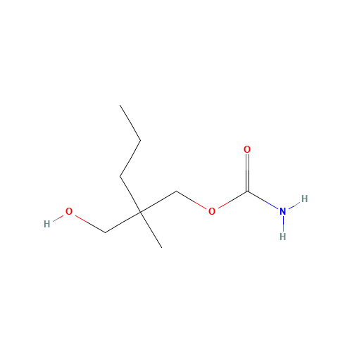 Decarboxamide Meprobamate (CAS: 1471-56-3) - Chemical Structure and Molecular Formula 